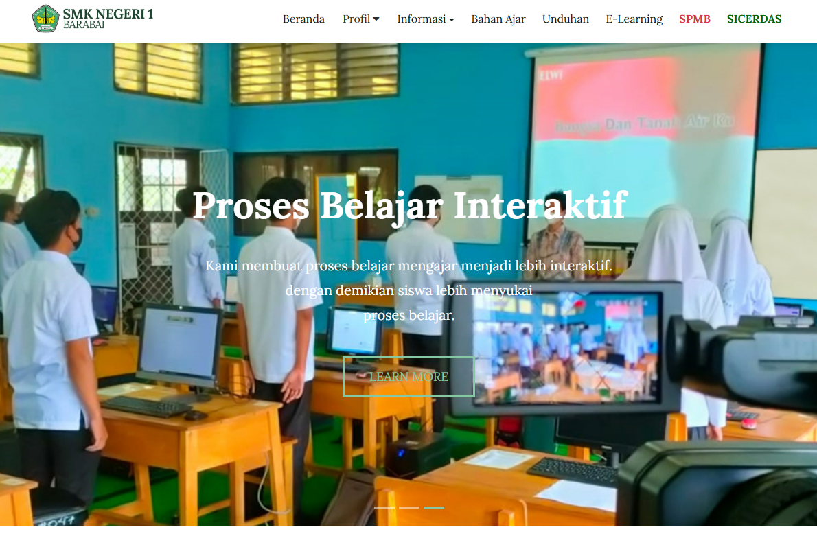 Website SMK Negeri 1 Barabai